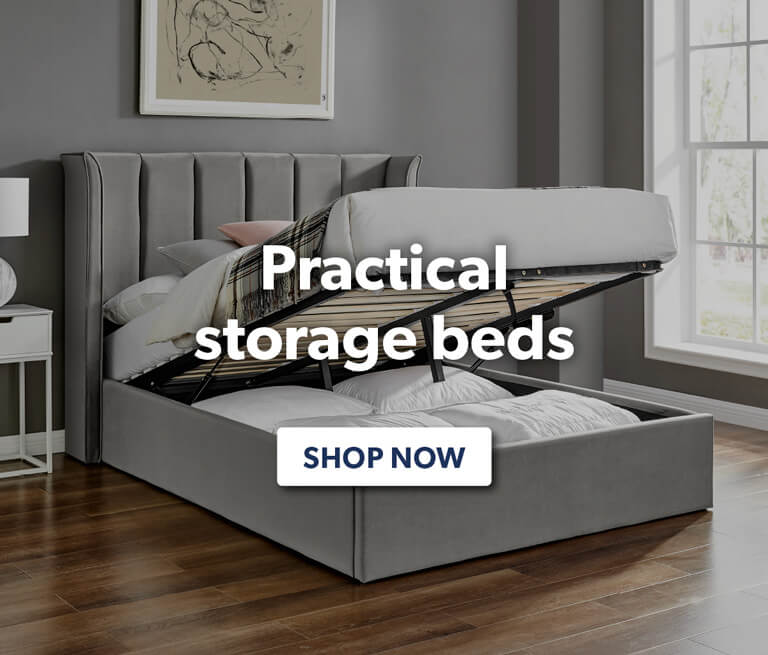 Practical storage beds - shop now