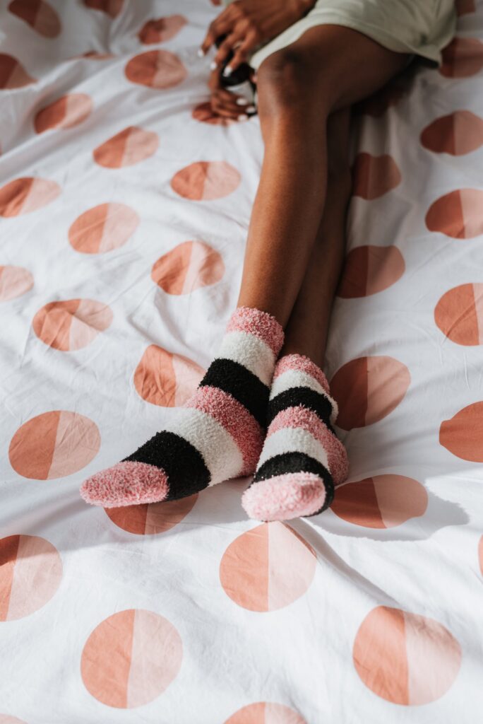 Wearing sock for bed can encourage a quicker sleep