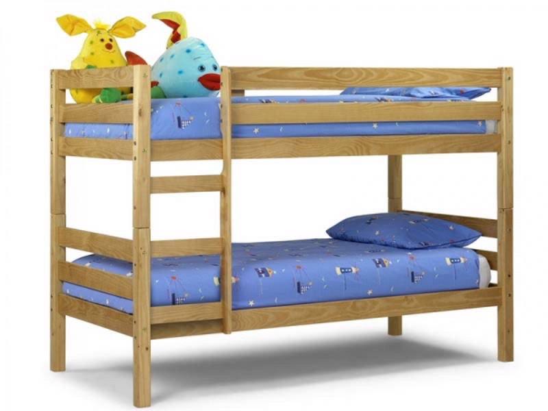Traditional wooden bunk bed