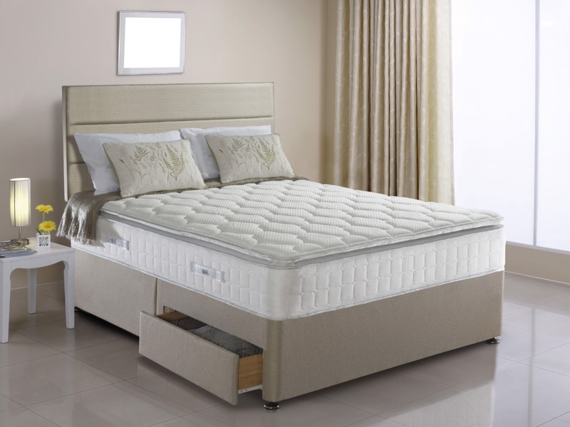 Sealy Divan bed with drawer open is a great choice