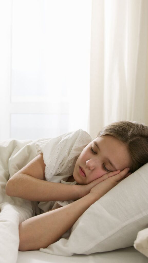 Children aged 6 to 12 need to spend half of their day sleeping