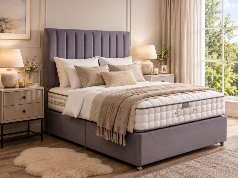 Lewis & Jones Beverley Superb handcrafted pocket sprung mattress with natural fillings, offering supportive comfort and premium British craftsmanship.