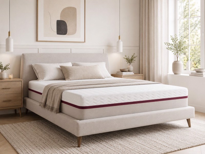 Viva True Air Hybrid Comfort hybrid mattress, one of the best mattress UK options for combination sleepers, offering medium firmness, breathable comfort and pressure relief.
